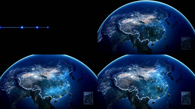 地球数字地球中国地图中国版图通信网络