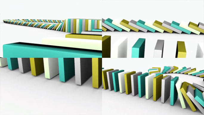 【原创】多米诺骨牌效果视频