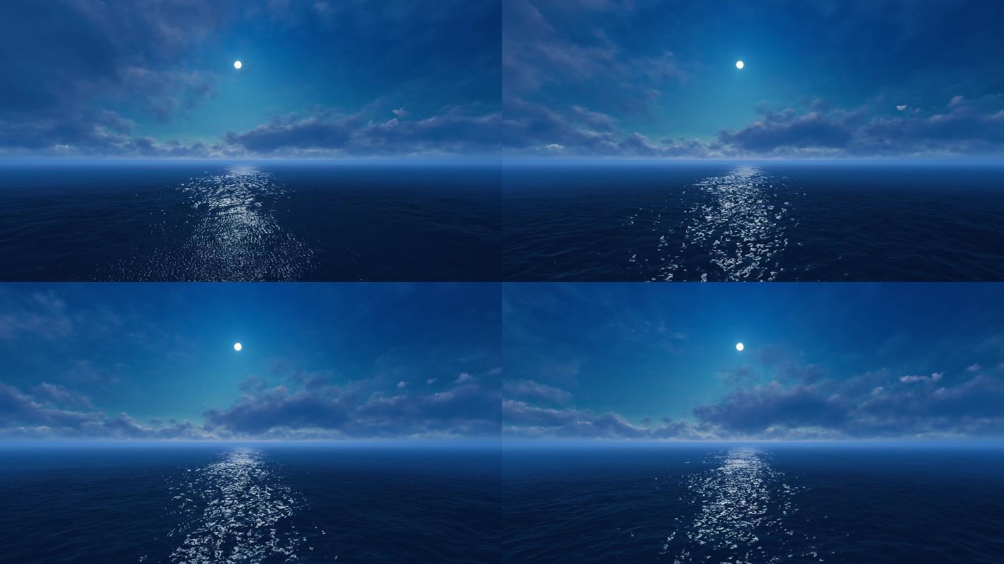 蓝色大海视频背景素材