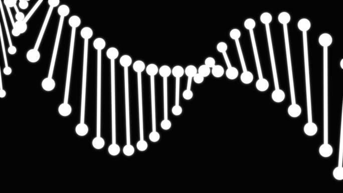 三维DNA分子链条视频