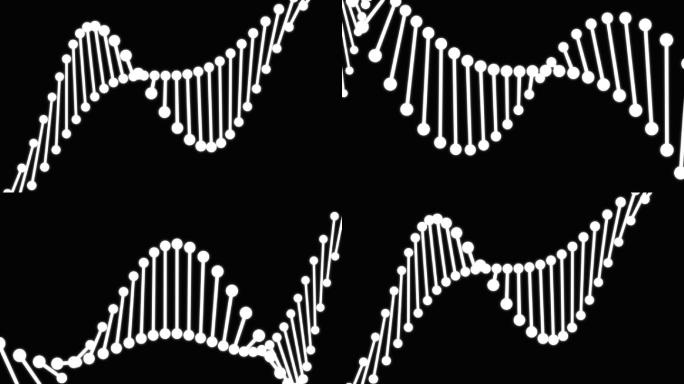 三维DNA分子链条视频