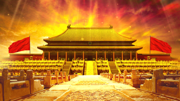 中国风皇宫宫廷宫殿LED大屏幕背景视频