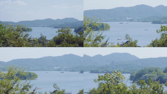 4K青山绿水-自然风光-西湖风景湖光山色