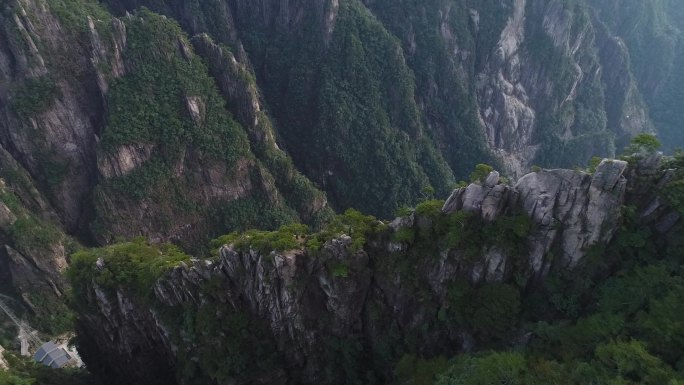 航拍安徽黄山西海大峡谷