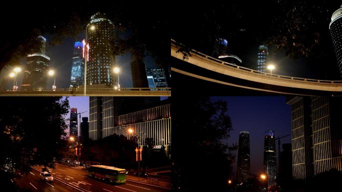 北京国贸CBD夜景