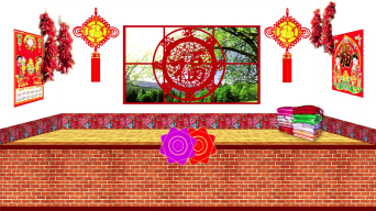 二人转秧歌社火表演背景视频素材