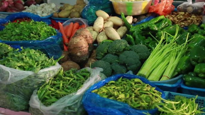 瓜果蔬菜农作物超市高清实拍素材