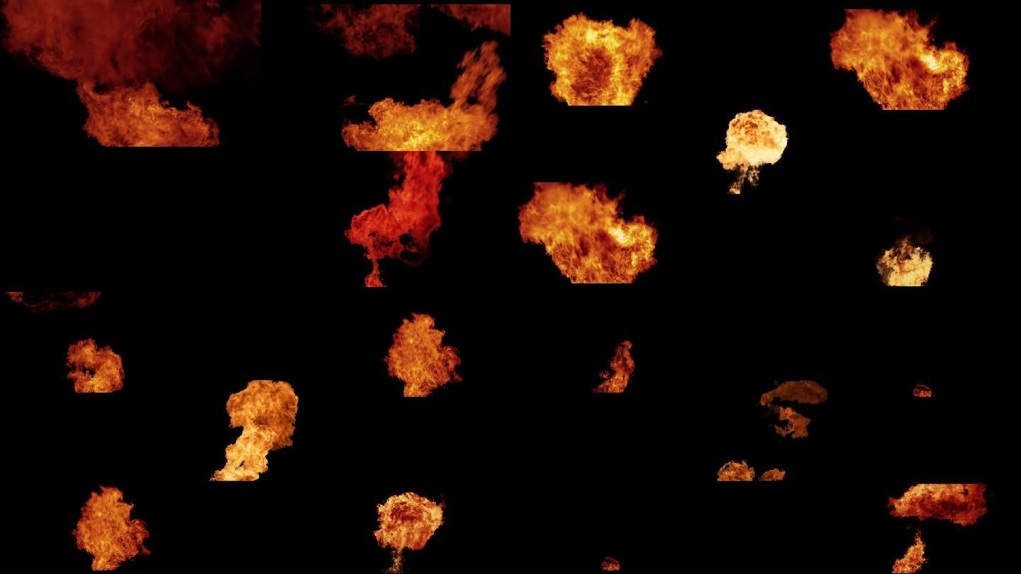 9组爆炸火团特效素材