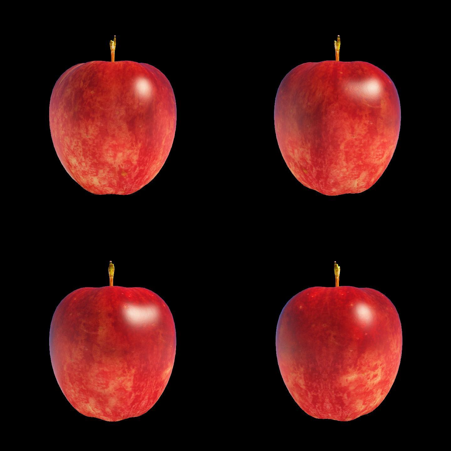 旋转苹果（带透明通道+无缝循环）