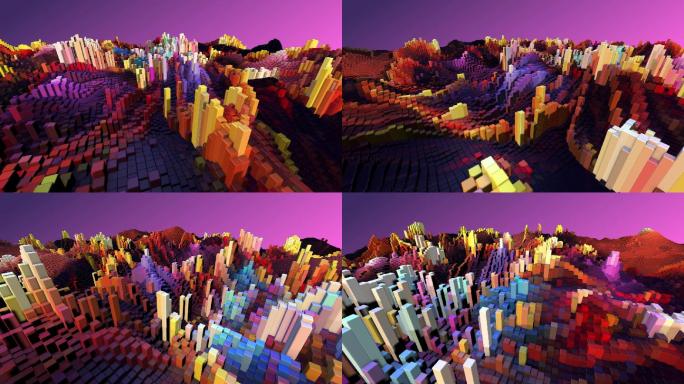 3D三维微观城市动画