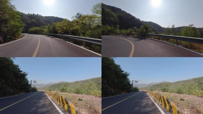 4K-原素材-山区道路拍摄
