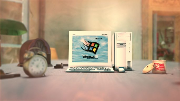 80年代90年代复古老电脑老物件