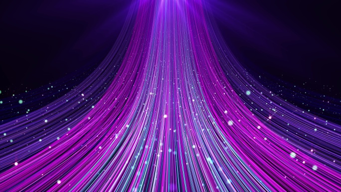 紫色粒子线视频素材