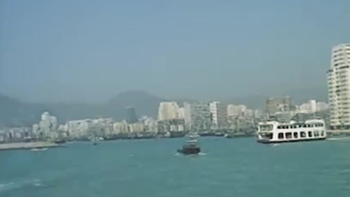 80年代繁荣香港城市风光