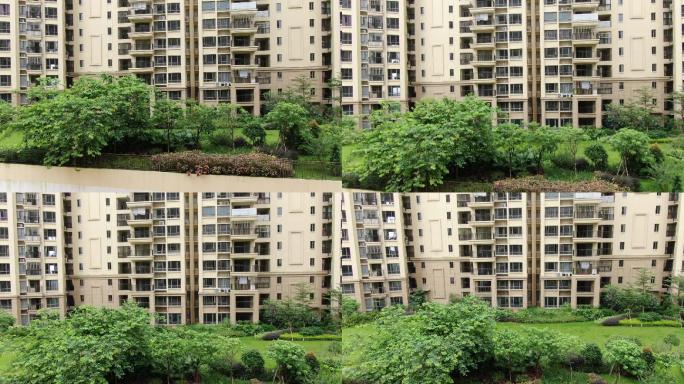 超清房地产高档小区绿化航拍4