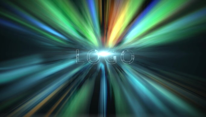 大气科技极光logo模板