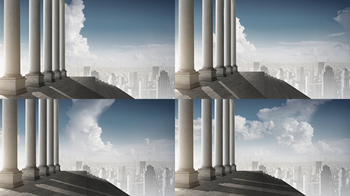 4K高端建筑光影变化视频素材