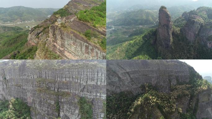 航拍石城通天寨、通天寨景区、丹霞地貌1