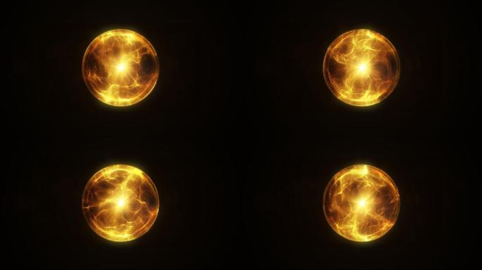 金色粒子光球