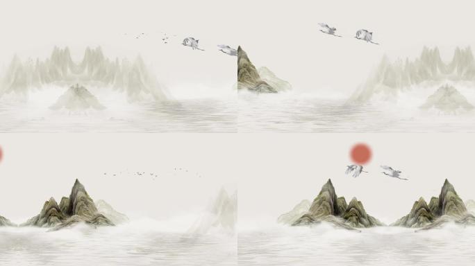 水墨山水-无缝循环