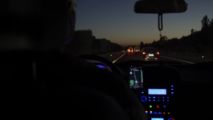 【原创】4K·夜间导航开车