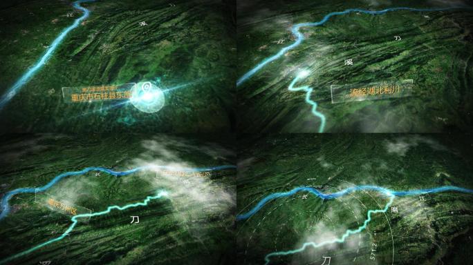 水域支流地图