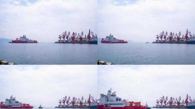 极地科考雪龙2号深圳邮轮母港延时靠港