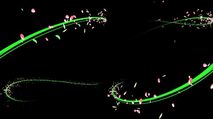 【4K视频】花瓣飘动画-带透明通道