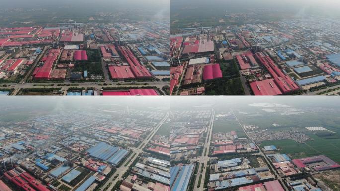 4K雾霾的工业城市