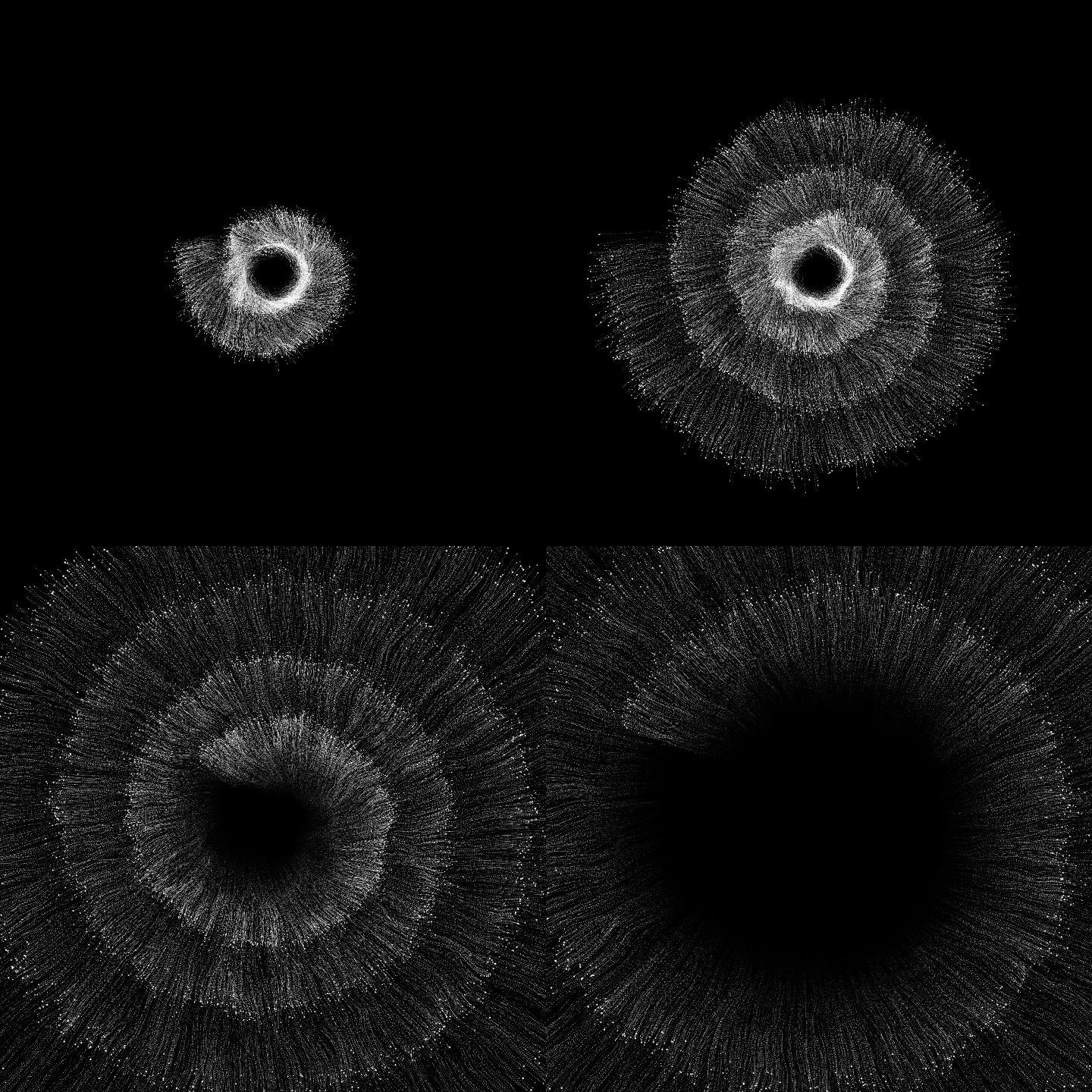 粒子螺旋粒子爆炸爆开星空