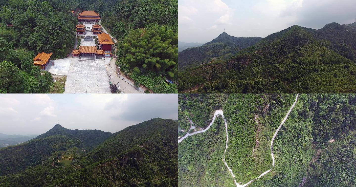 4K航拍国家森林公园洪江嵩云山