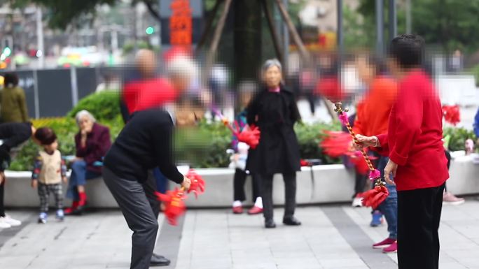 广场舞老年高清马赛克