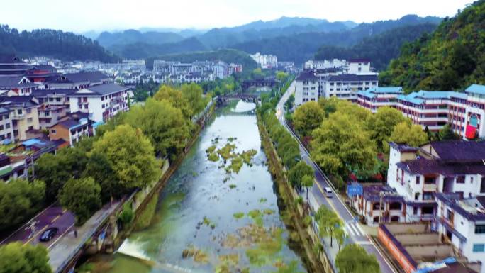 雷山县城航拍