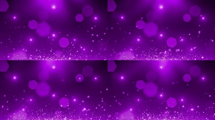 紫色光斑粒子背景循环