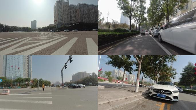 4K-log原素材-运城街景道路