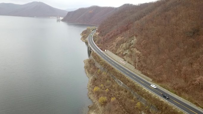 东北山区秋季航拍2