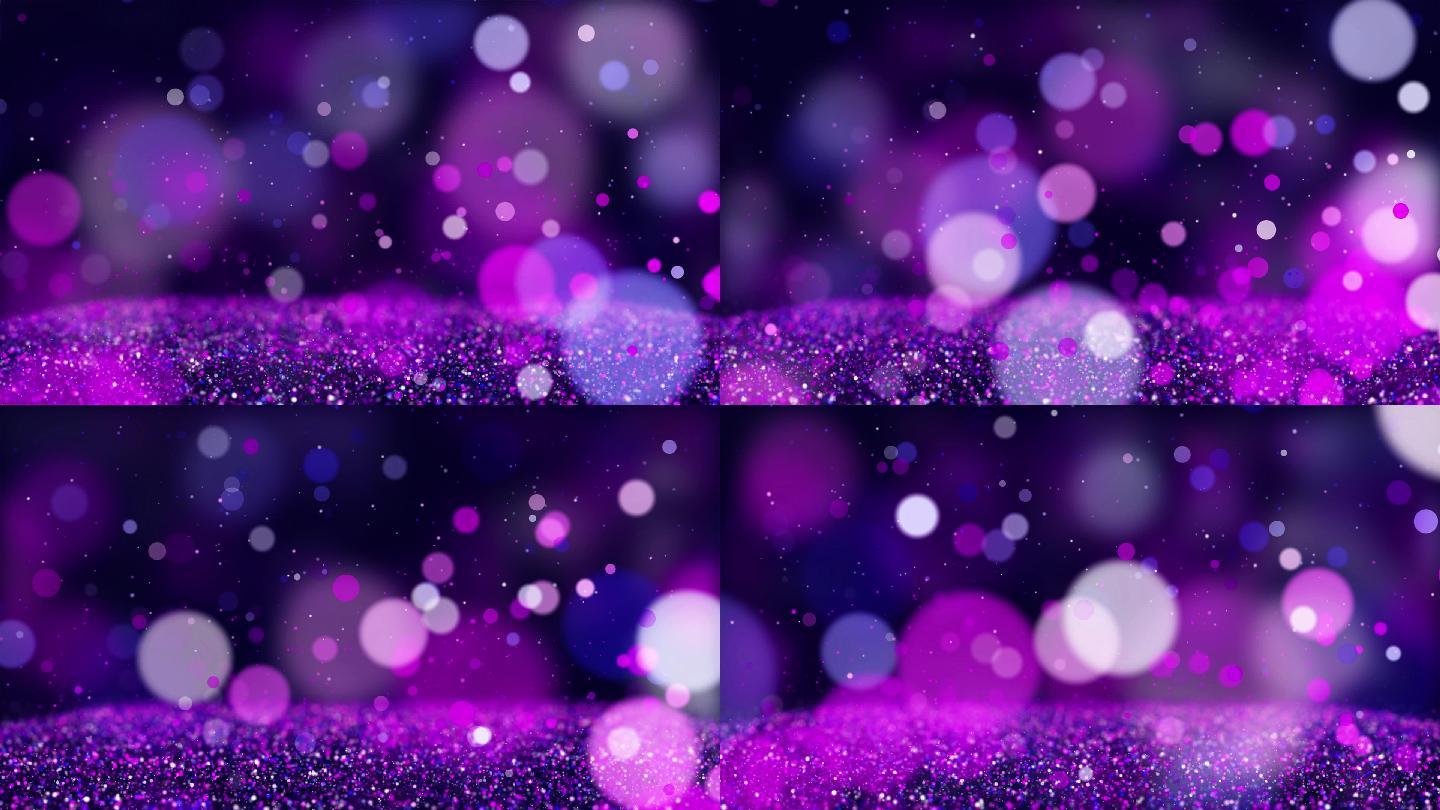 蓝紫色梦幻光斑粒子