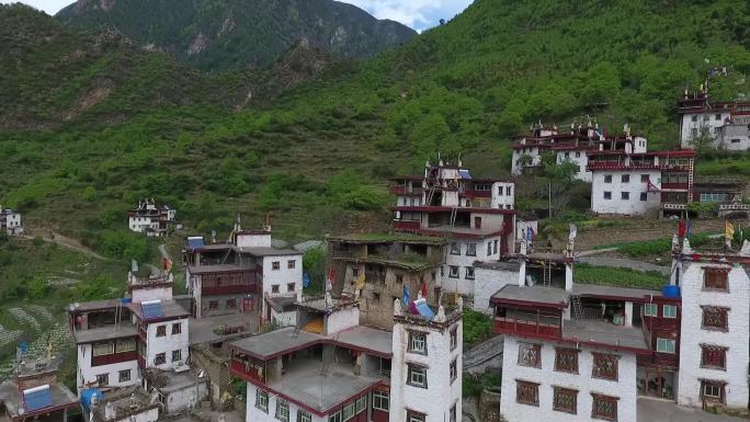 丹巴藏寨航拍视频素材