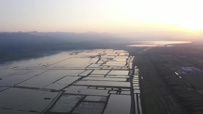 4K-原素材-运城死海解池航拍