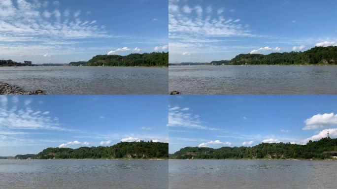 岷江上的蓝天白云18（4K）