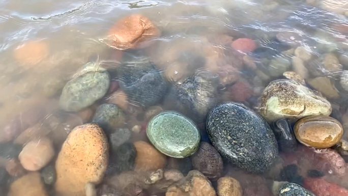 水冲鹅卵石3慢镜头（1080P）