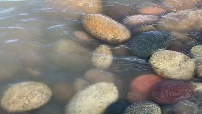 水冲鹅卵石4慢镜头（1080P）