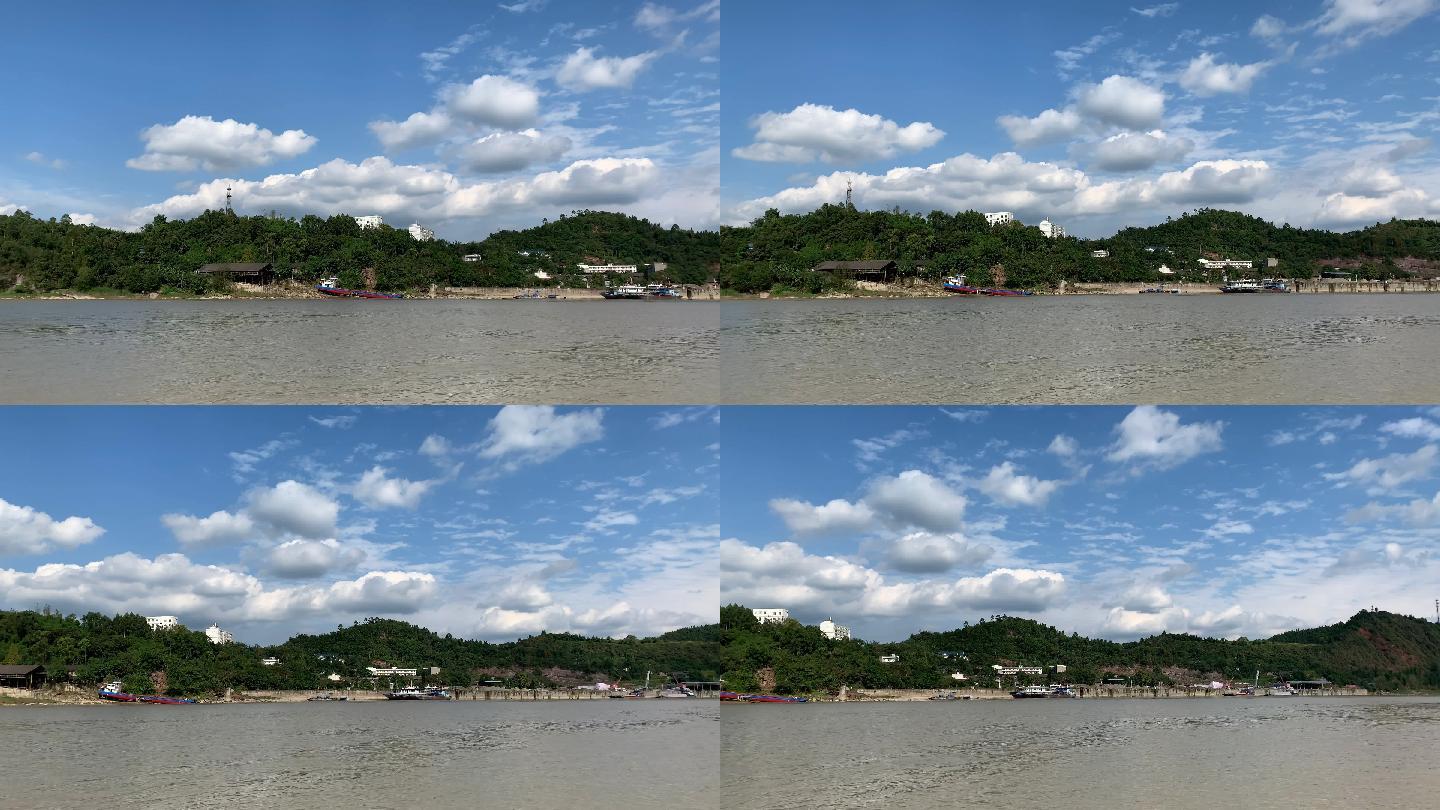 岷江上的蓝天白云17（4K）