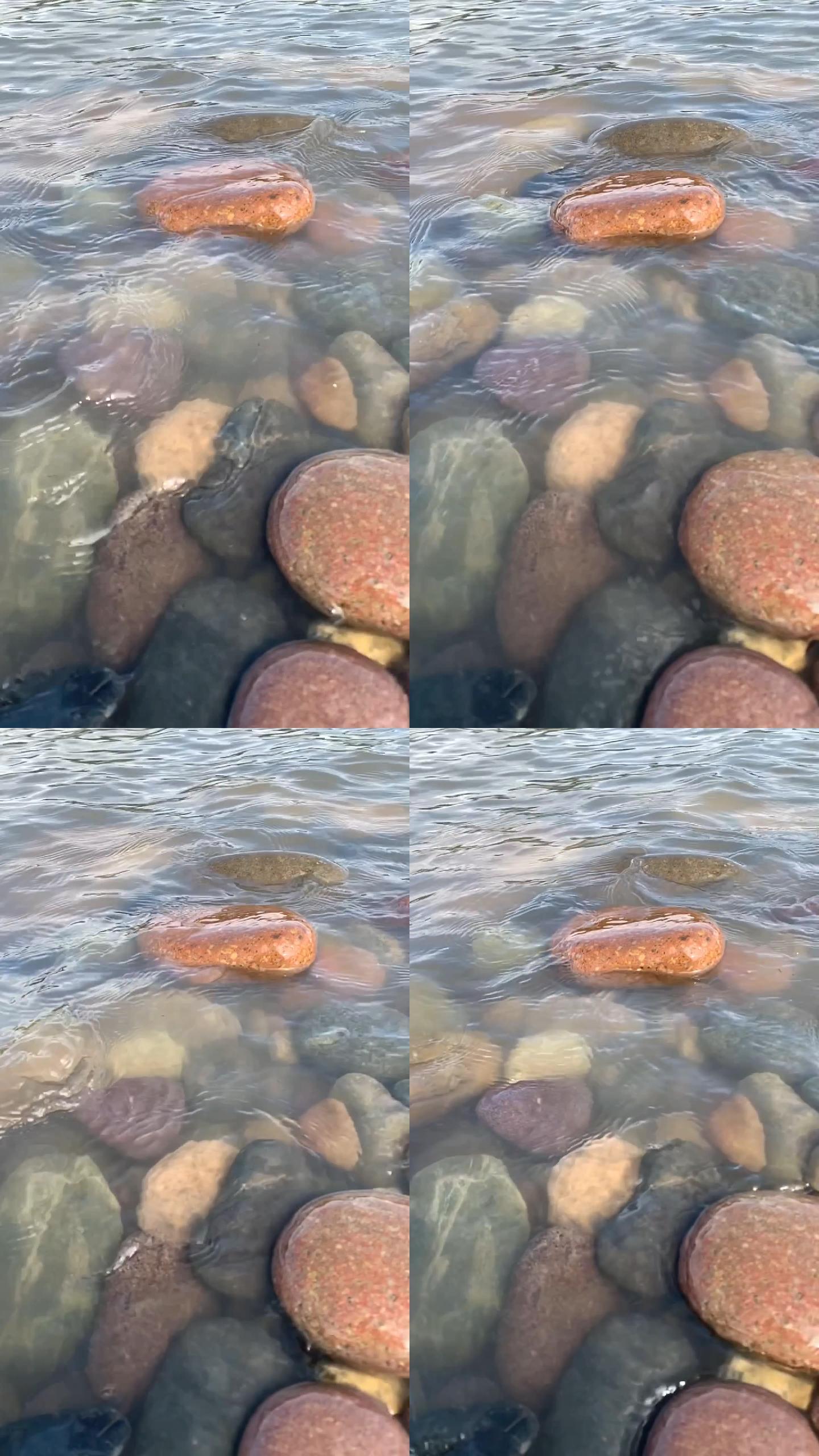 水冲鹅卵石5慢镜头竖屏（1080P）