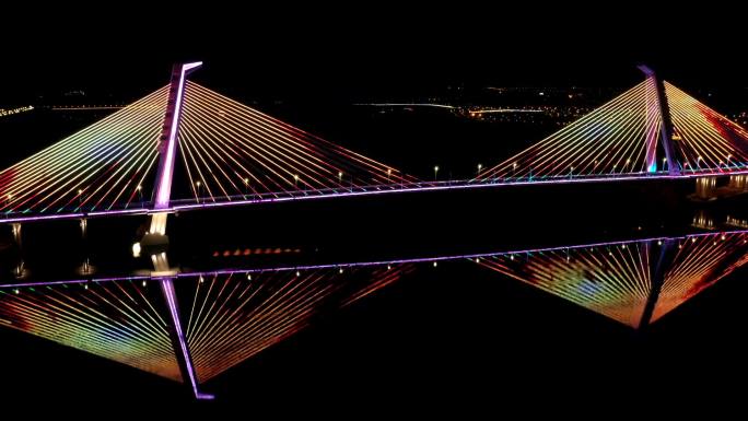 4K鄂尔多斯康巴什大桥延时摄影