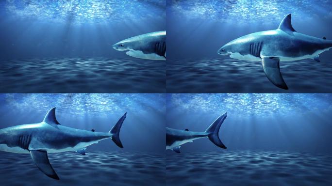 【循环】海洋鲨鱼