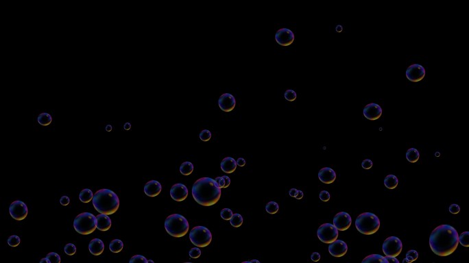气泡2从下向上周扩散