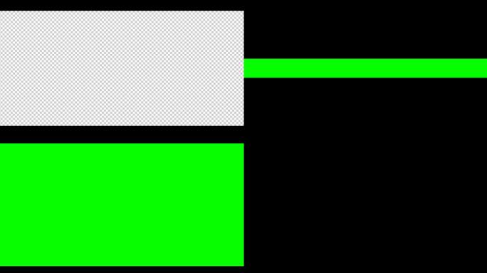 4K超清黑色上下开闭幕转场
