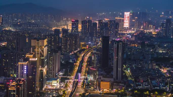 龙岗三号线夜景