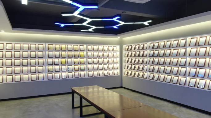 震撼荣誉室奖牌专利墙展览室
